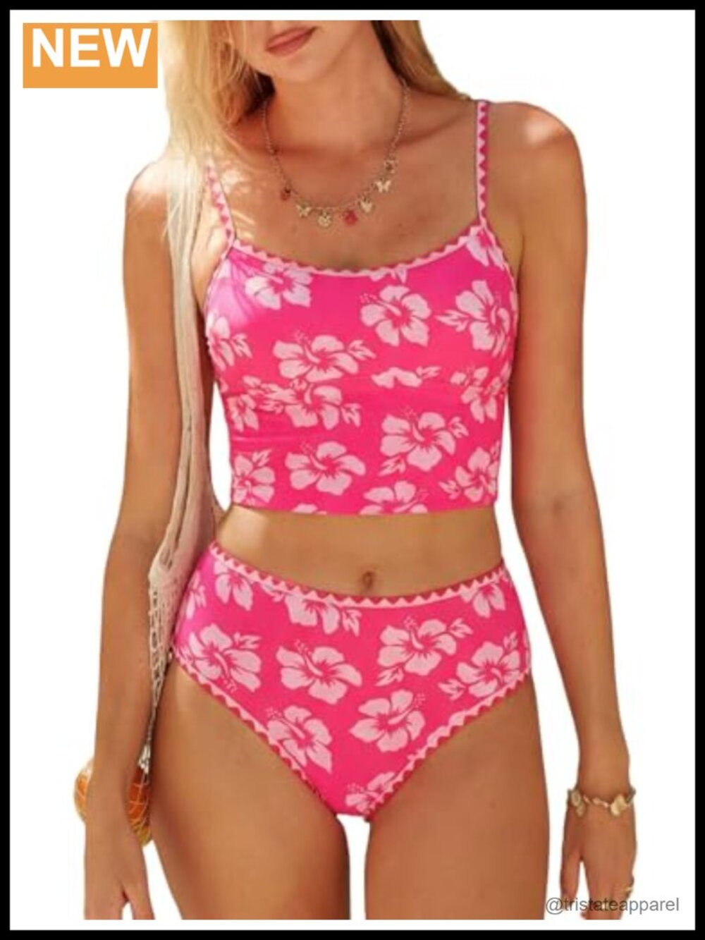 Tankini Swimsuit Set High Waisted Tummy Control Bathing Suit